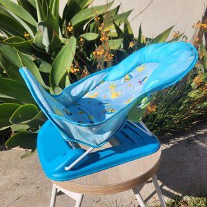 Summer Infant Mother's Touch Deluxe Baby Bather Tub Bathroom Blue Ducks